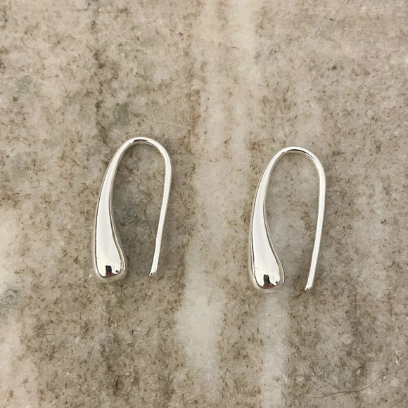 Jewelry - 925 Sterling Silver Teardrop Earrings Waterdrop Earrings Statement Earrings